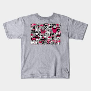 Ninjas, Robots & Tigers Oh MY! Kids T-Shirt